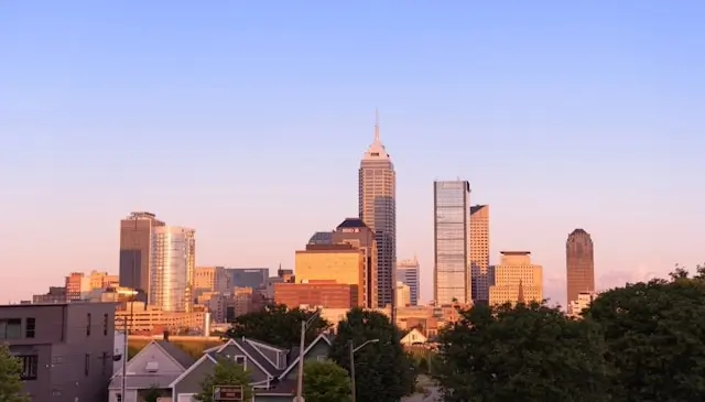 View of the Indianapolis skyline