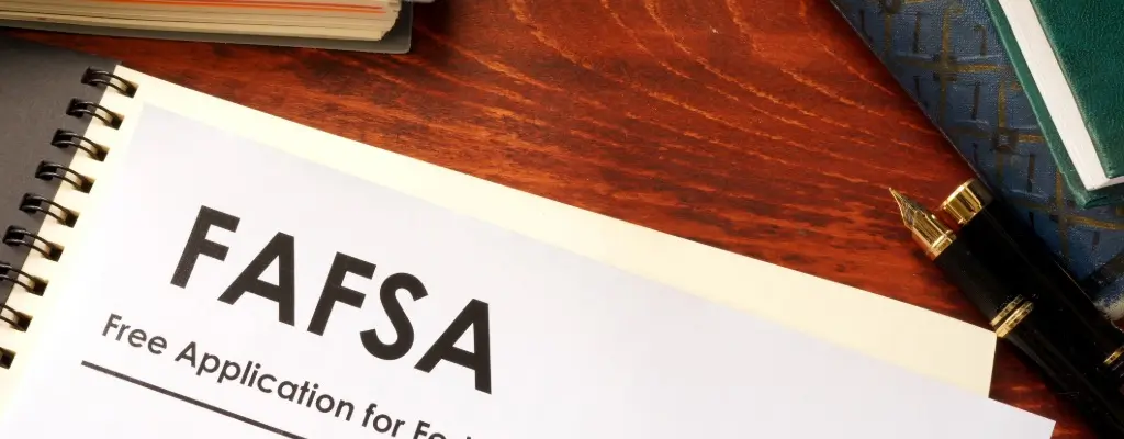 corner of a FAFSA form